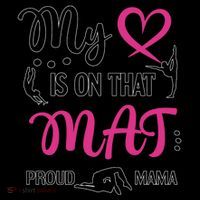 Cute Proud Gymnastics Mama Gymnastics Mom Tall T-Shirt