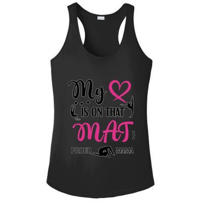 Cute Proud Gymnastics Mama Gymnastics Mom Ladies PosiCharge Competitor Racerback Tank