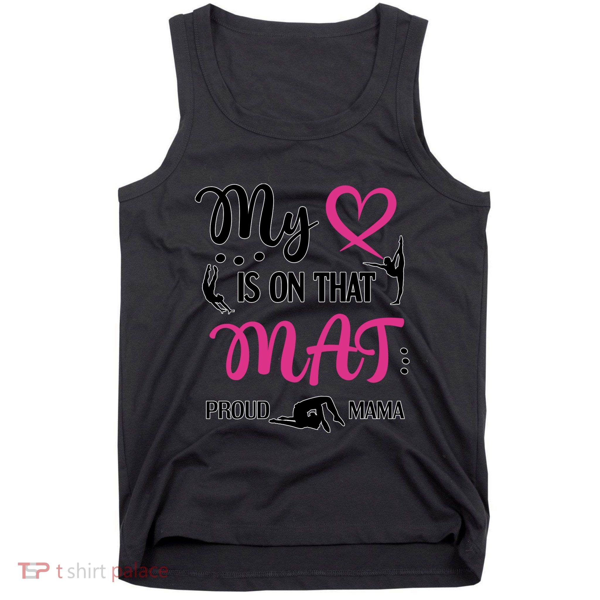 Cute Proud Gymnastics Mama Gymnastics Mom Tank Top