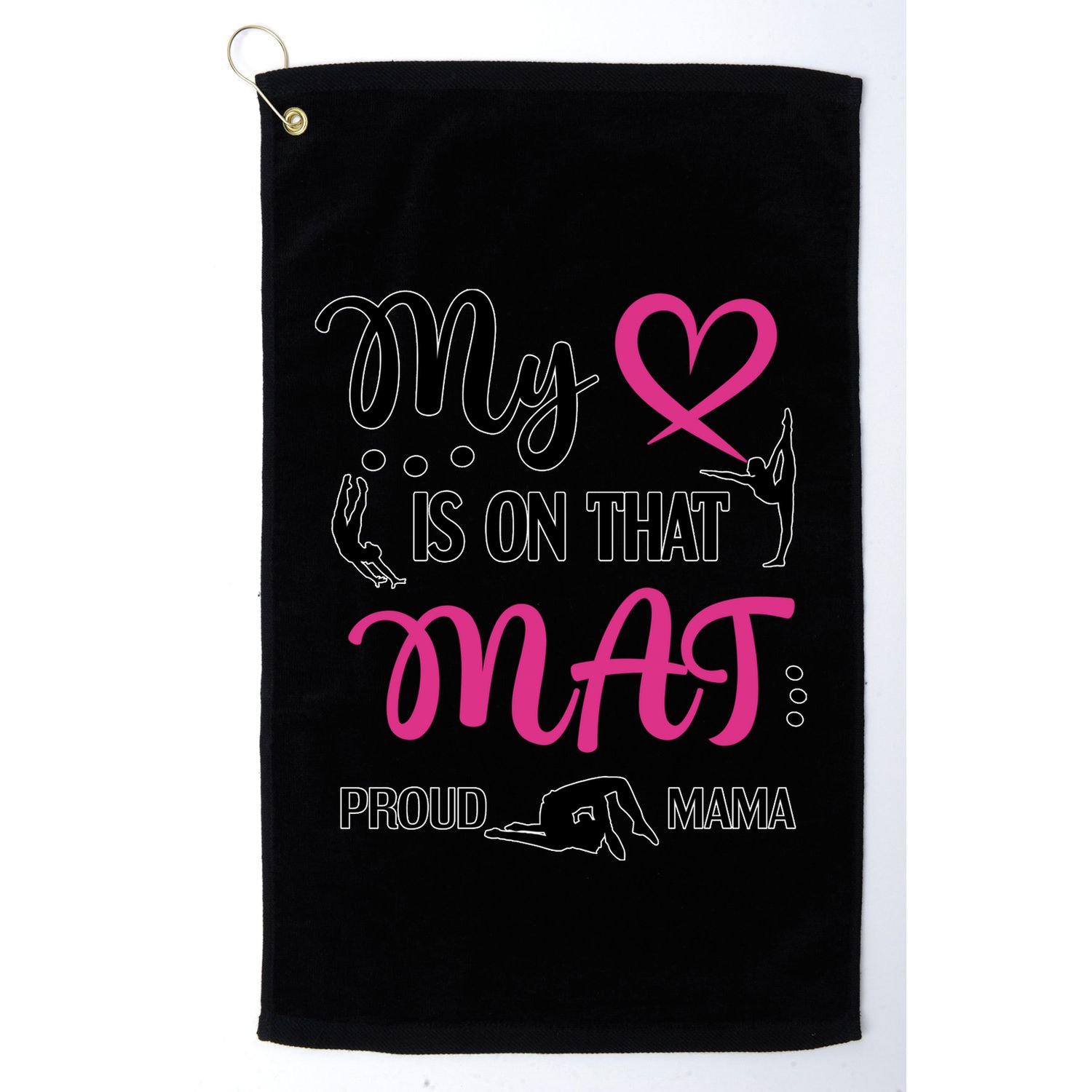 Cute Proud Gymnastics Mama Gymnastics Mom Golf Towel