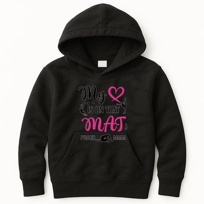 Cute Proud Gymnastics Mama Gymnastics Mom Kids Hoodie