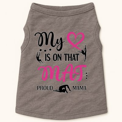 Cute Proud Gymnastics Mama Gymnastics Mom Doggie Tank
