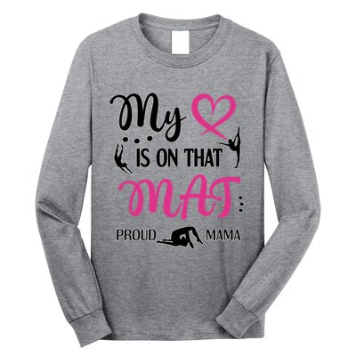 Cute Proud Gymnastics Mama Gymnastics Mom Long Sleeve Shirt