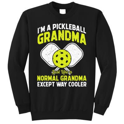 Cool Pickleball Grandma Art For Mom Pickleball Player Sweatshirt