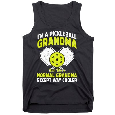 Cool Pickleball Grandma Art For Mom Pickleball Player Tank Top