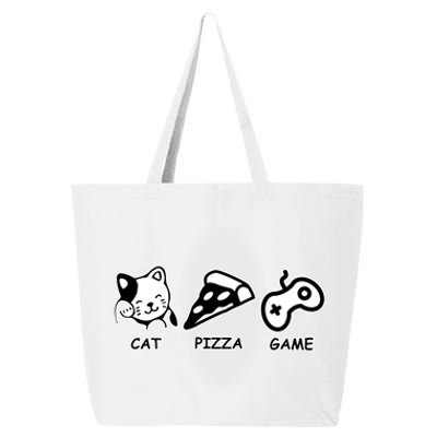 Cat Pizza Game Gift 25L Jumbo Tote