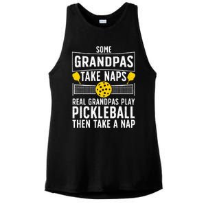 Cool Pickleball Grandpa Paddle Sport Pickleball Player Ladies PosiCharge Tri-Blend Wicking Tank