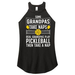 Cool Pickleball Grandpa Paddle Sport Pickleball Player Women's Perfect Tri Rocker Tank