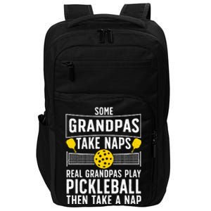 Cool Pickleball Grandpa Paddle Sport Pickleball Player Impact Tech Backpack