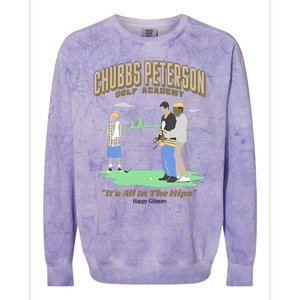 Chubbs Peterson Golf Academy ItS All In The Hips Colorblast Crewneck Sweatshirt