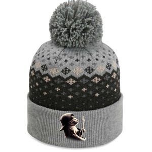 Cat Playing Guitar Funny Rock Music Guitar Cat The Baniff Cuffed Pom Beanie