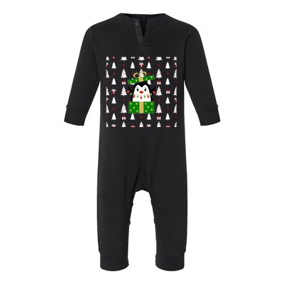 Christmas Penguin Gift Infant Fleece One Piece