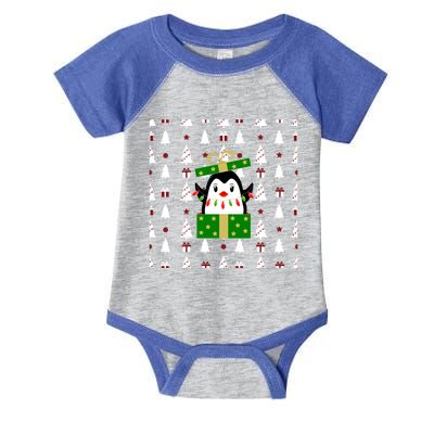 Christmas Penguin Gift Infant Baby Jersey Bodysuit