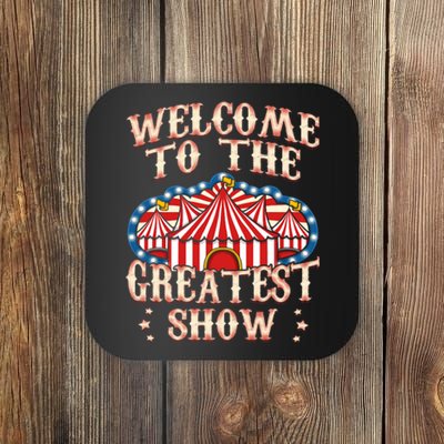 Circus Party Gift Clown Lion Fire Ring Acrobat Funny Coaster