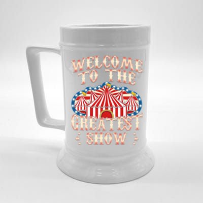 Circus Party Gift Clown Lion Fire Ring Acrobat Funny Beer Stein