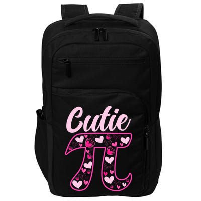 Cutie Pi Geeky Math Nerdy Teacher Funny Pi Day Gift Impact Tech Backpack