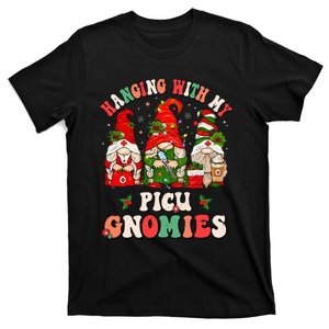 Christmas PICU Gnomies Funny Pediatric Nurse Gift T-Shirt