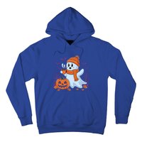 Cute Pumpkin Ghost Ing Coffee Halloween Ghost Fall Fans Gift Hoodie