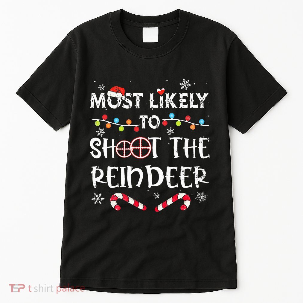 Christmas Party Game Reindeer Shooting Contest Tall T-Shirt