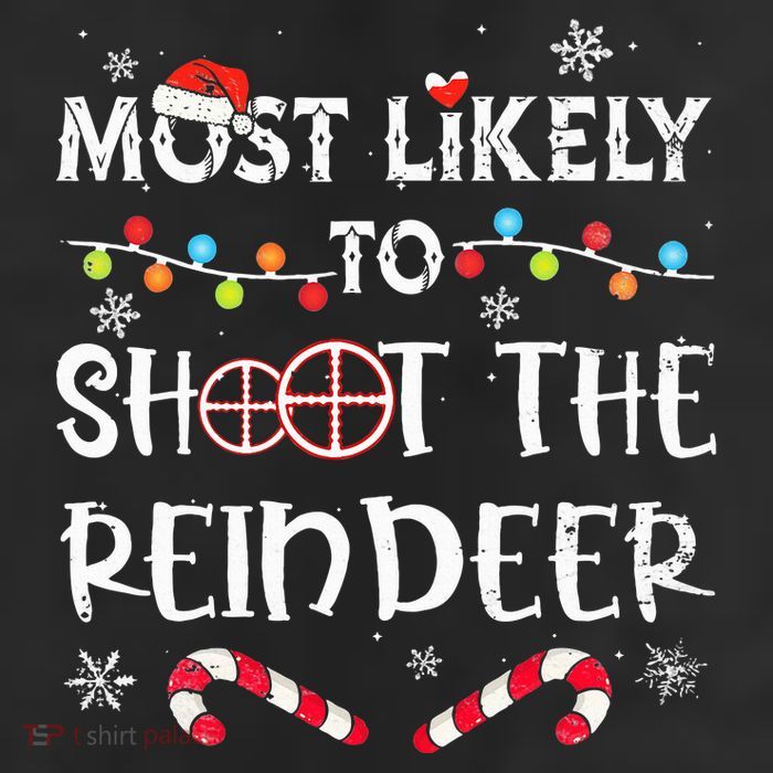 Christmas Party Game Reindeer Shooting Contest 11oz C Handle Ceramic Mug