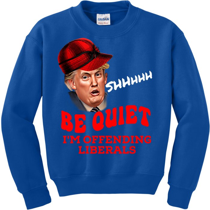 Christmas Political Humor Xmas Saying Pro Trump Anti Biden Gift Kids Sweatshirt