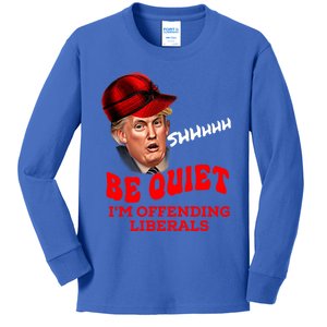 Christmas Political Humor Xmas Saying Pro Trump Anti Biden Gift Kids Long Sleeve Shirt