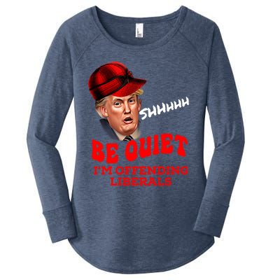 Christmas Political Humor Xmas Saying Pro Trump Anti Biden Gift Women's Perfect Tri Tunic Long Sleeve Shirt