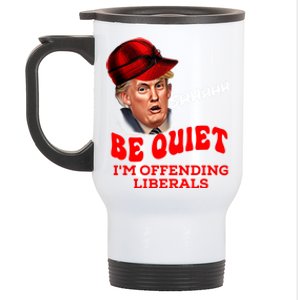 Christmas Political Humor Xmas Saying Pro Trump Anti Biden Gift Stainless Steel Travel Mug