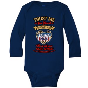 Christmas Political Humor Xmas Saying Pro Trump Anti Biden Gift Baby Long Sleeve Bodysuit