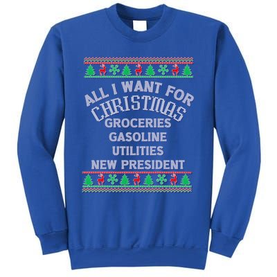 Christmas Political Humor Xmas Saying Pro Trump Anti Biden Gift Sweatshirt