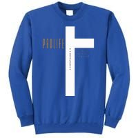 Cute Prolife He Died So You Can Live Tall Sweatshirt