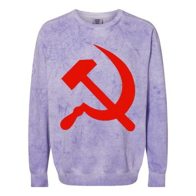 Communist Propaganda Hammer And Sickle Colorblast Crewneck Sweatshirt