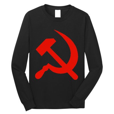 Communist Propaganda Hammer And Sickle Long Sleeve Shirt