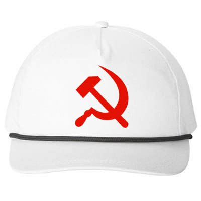 Communist Propaganda Hammer And Sickle Snapback Five-Panel Rope Hat