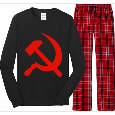 Communist Propaganda Hammer And Sickle Long Sleeve Pajama Set