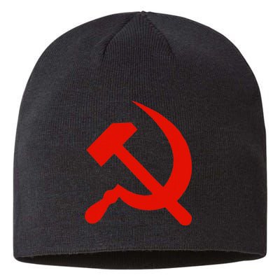 Communist Propaganda Hammer And Sickle Sustainable Beanie