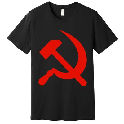 Communist Propaganda Hammer And Sickle Premium T-Shirt