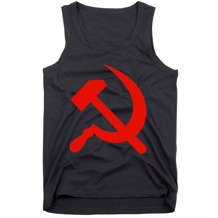 Communist Propaganda Hammer And Sickle Tank Top