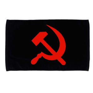 Communist Propaganda Hammer And Sickle Microfiber Hand Towel