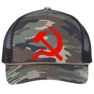 Communist Propaganda Hammer And Sickle Retro Rope Trucker Hat Cap