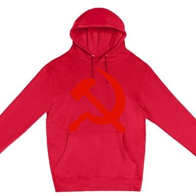 Communist Propaganda Hammer And Sickle Premium Pullover Hoodie