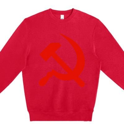 Communist Propaganda Hammer And Sickle Premium Crewneck Sweatshirt