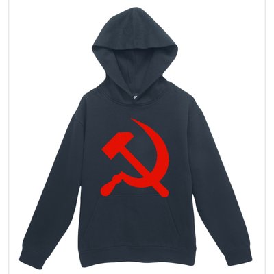 Communist Propaganda Hammer And Sickle Urban Pullover Hoodie