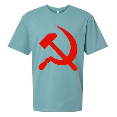 Communist Propaganda Hammer And Sickle Sueded Cloud Jersey T-Shirt