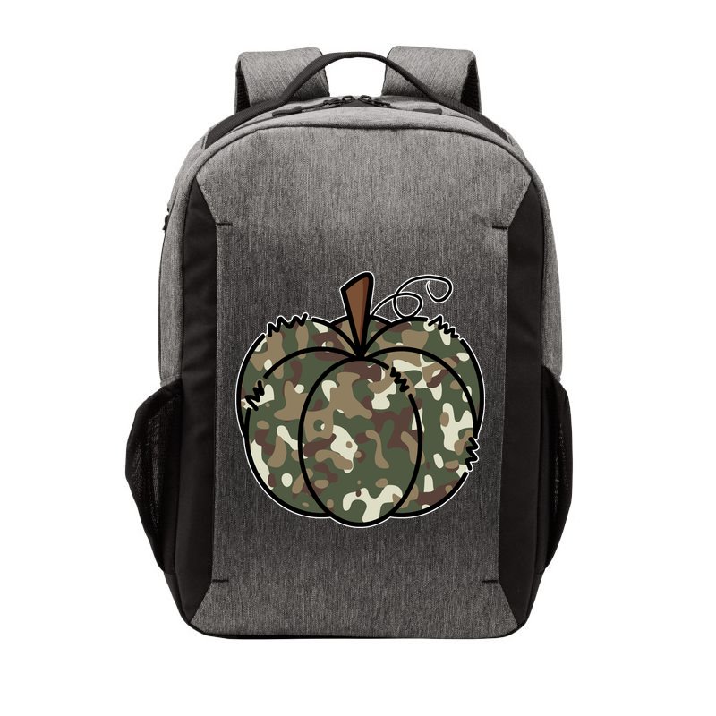 Camouflage Pumpkin Holiday Vector Backpack