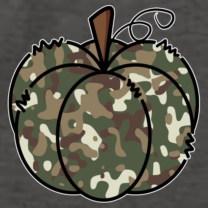 Camouflage Pumpkin Holiday Vector Backpack