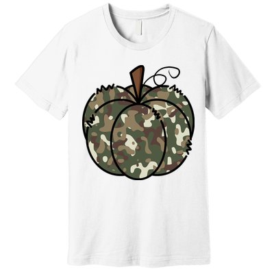Camouflage Pumpkin Holiday Premium T-Shirt
