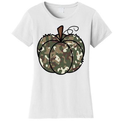 Camouflage Pumpkin Holiday Women's T-Shirt