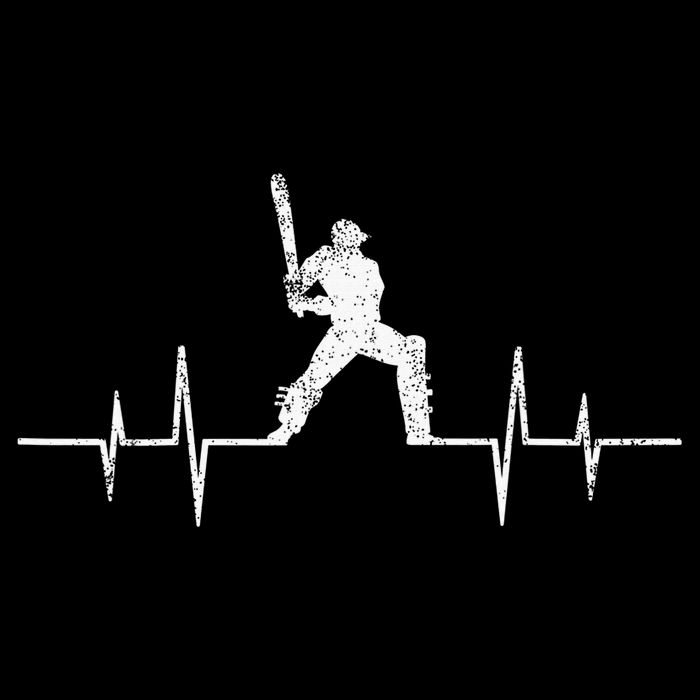 Cricket Player Heartbeat Gift EKG Cricket Fans Lover Funny Sweatshirt