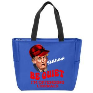 Christmas Political Humor Xmas Saying Pro Trump Anti Biden Gift Zip Tote Bag